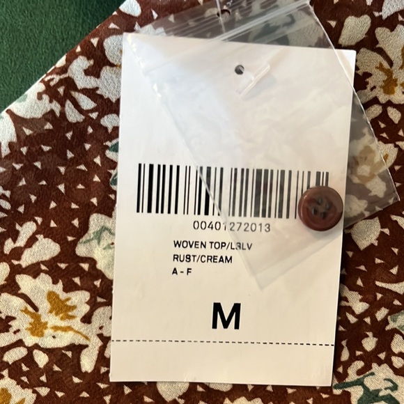 Floral Ruffle Top M - Picture 6 of 7